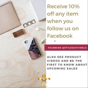 Like us on Facebook!!! @stylesavvynola